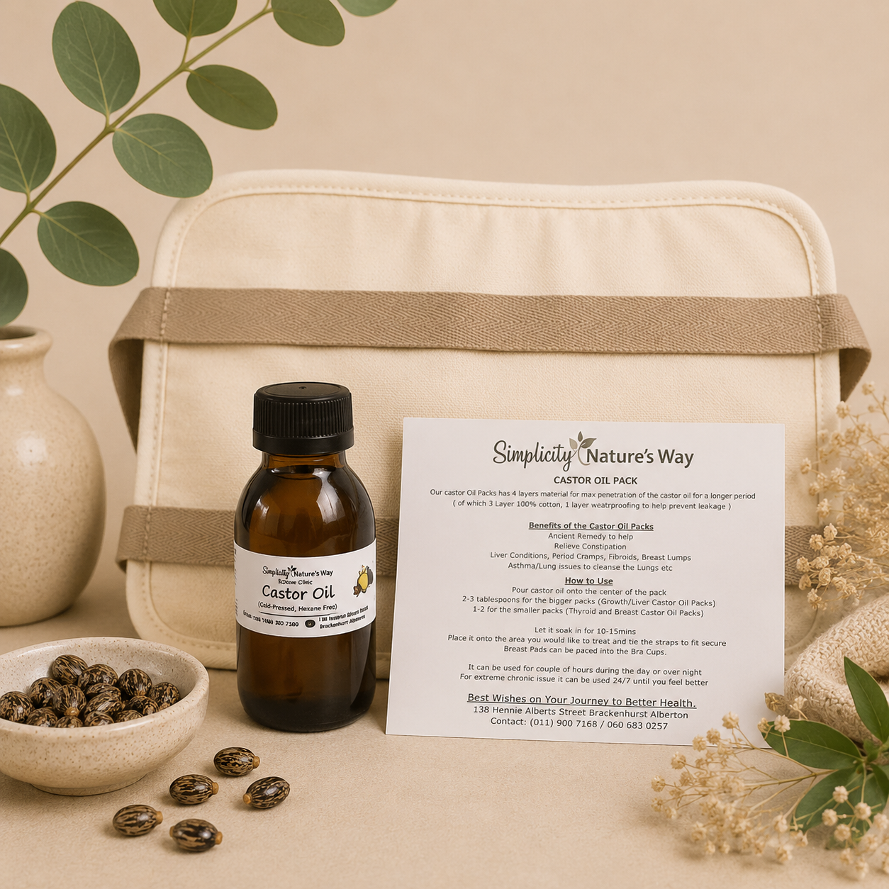 Castor Oil Stomach & Liver Pack